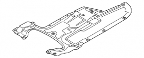 Underbody protection medium BMW 5 F10 11-16 RWD