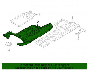 Underbody protection medium BMW 5 F10 11-16 RWD