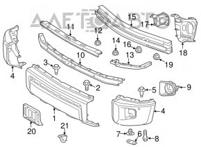 Front Bumper Reinforcement Toyota Sequoia 08-16