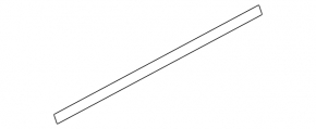 Upper rear right door molding for a VW Tiguan 2009-2017, chrome, scratches