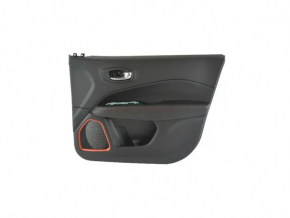 Door trim card front right Jeep Compass 17-21 leather black with red stitching, Trailhawk