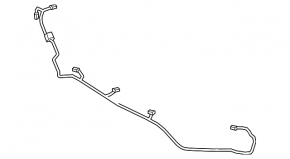 Wiring rear bumper BMW 3 F30 16-18 for parking sensors
