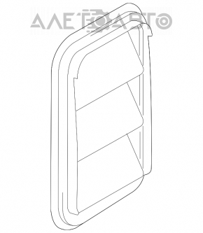 Right ventilation shield Toyota Highlander 14-19 broken mount