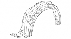 Front left fender liner for Honda Civic 13-15