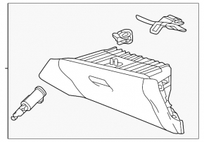 Glove box, glove compartment Honda HR-V 16-22 black