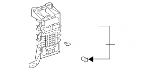Fuse box interior left Lexus RX300 98-03 broken mount