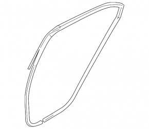 Rear left door seal for Hyundai Sonata 11-15