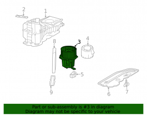 Motor heater fan Audi A4 B8 08-12 prerest