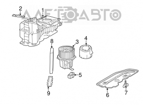 Motor heater fan Audi A4 B8 08-12 prerest