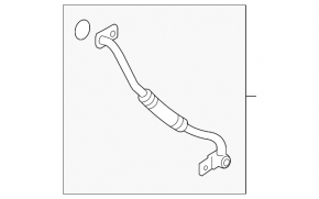 Heat exchanger tube oil Porsche Cayenne 958 11-17
