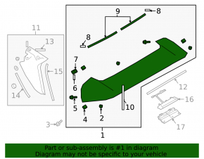 Subaru Outback 20-23 Tailgate Spoiler