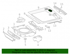 Mercedes W167 GLE 350 450 20-24 trunk floor handle, 2 parts, dark gray, crack in mount, scratches