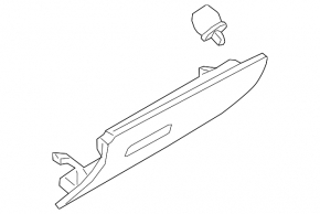 Glove box, glove compartment Mazda 3 19- black, matte handle, Japan built