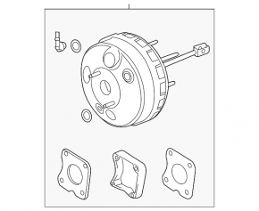 Vacuum booster Ford Explorer 13-19
