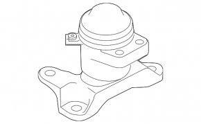 Right engine mount for Mazda CX-7 10-12 restyling, 2.5