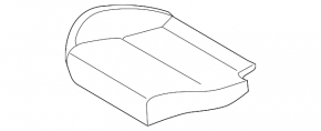 Right rear seat cushion for Ford Focus mk3 15-18 rest, black leather