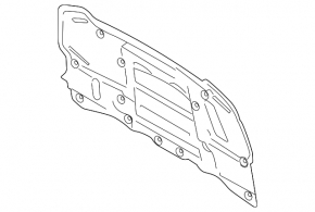 Ford Mustang mk6 15-17 GT hood insulation under air ducts