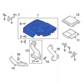 Air filter housing lower part Ford C-max MK2 13-18
