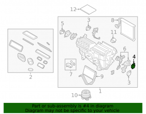 Actuator motor heater drive driver Ford Edge 15-