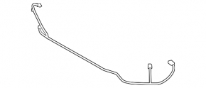 Wiring for the front bumper of a Land Rover Range Rover Evoque 12-15 without automatic parking, without fog lights