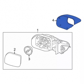 Side Mirror Cover Right Ford Bronco Sport 21-25 Structure