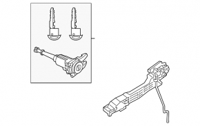 Mazda CX-50 23-25 front left door handle mechanism