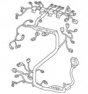 Wiring under the hood VW Golf 15-17