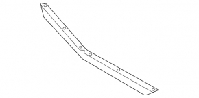Front bumper lip trim Mercedes CLA 14-16 prerest