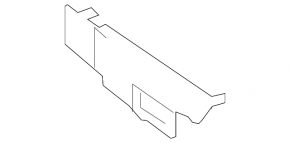 Upper left radiator deflector Mercedes GLA 14-20