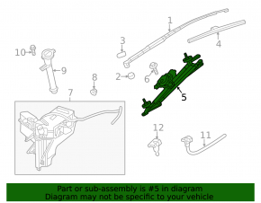 Nissan Pathfinder 13-20 Windscreen Wiper Linkage with Motor