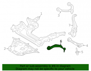 Lower control arm, front right, BMW 7 G11 G12 16-22