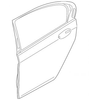 Door assembly rear left BMW 7 G12 16-22