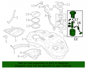 Fuel pump for Subaru XV Crosstrek 13-15