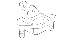 Left engine mount for Honda Crosstour 10-15 Autotrans, 2.4L, lower
