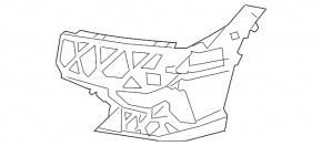 Left front bumper bracket for BMW 3 G20 19-22