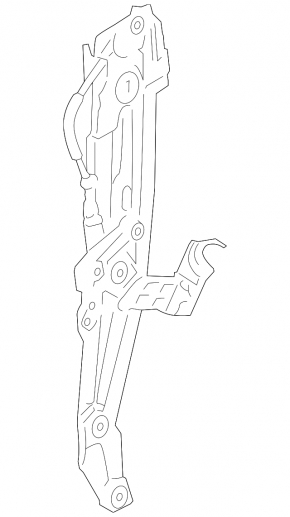 Window lifter with motor rear left BMW 5 F10 11-16