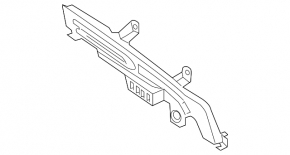 Trunk curtain guide right BMW X3 G01 18-21 black
