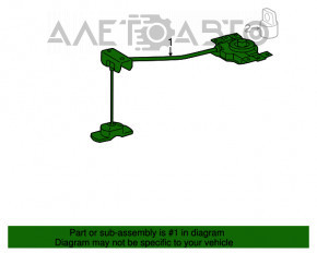 Spare Wheel Mounting Mechanism Toyota Highlander 20-