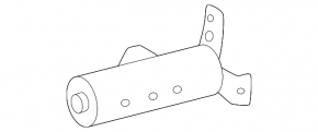 Right front bumper lower reinforcement fang for Toyota Crown 23-26
