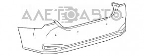 Lexus ES300h 19 rear bumper with parking sensors