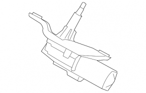 Windscreen wiper trapezoid with motor rear BMW X5 F15 14-18