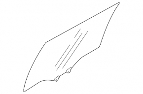 Subaru Outback 10-12 rear left door glass