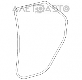 Rear left door seal for Lexus RX350 RX450h 16-22