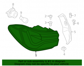 BMW X2 F39 18-23 Left Outer Wing Light