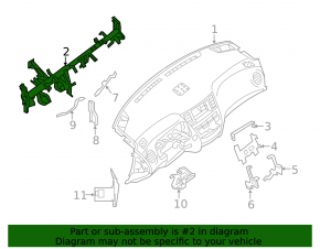 Nissan Pathfinder 13-16 Torpedo Reinforcement Pipe