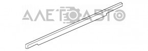 Glass seal inside front right door Jeep Cherokee KL 14-