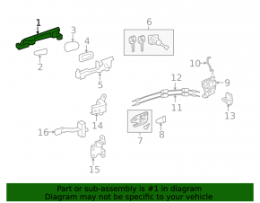 Toyota Camry V50 12-14 USA Outer Front Right Door Handle