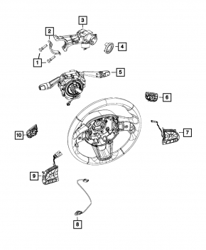 Jeep Renegade 15-22 steering cable