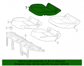 Rear seats, 2nd row, lower right, Toyota Prius 50 Prime 17-22, black leather