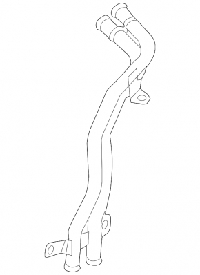 Audi Q7 4L 10-15 Dual Metal Coolant Hose